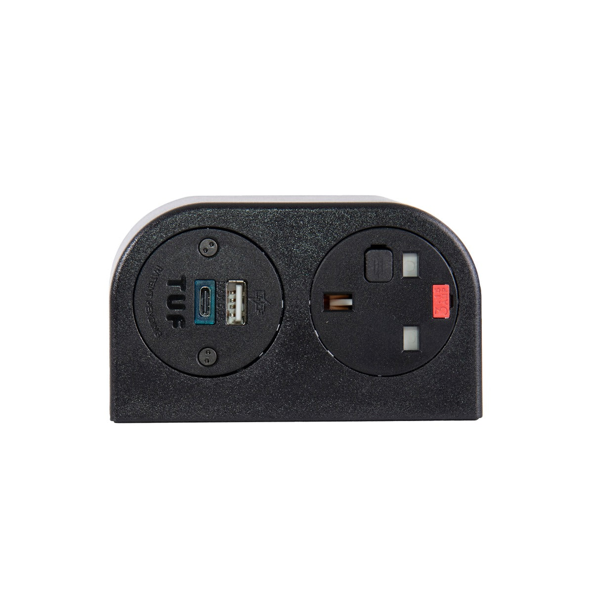 Phase Multi Surface Power Module - 1 UK Socket - 1 USB A - 1 USB C - Black or White Option Huddersfield