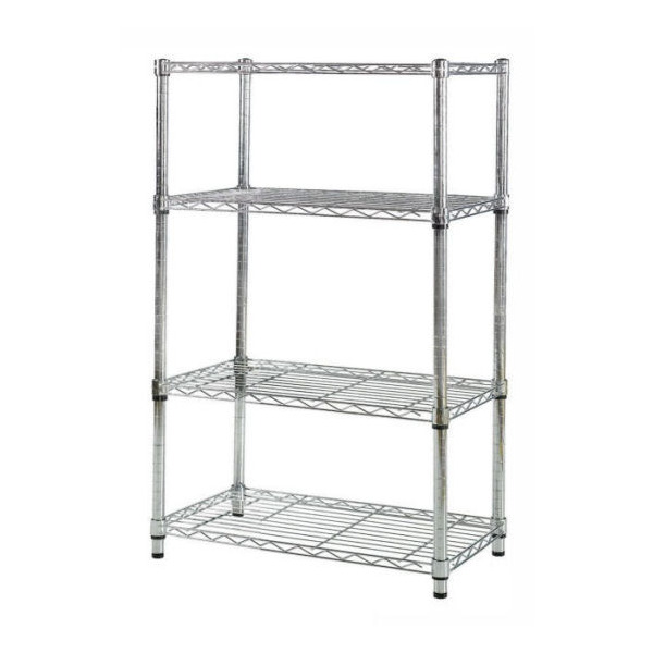Chrome Exhibition Display Shelves - 1370mm Wide