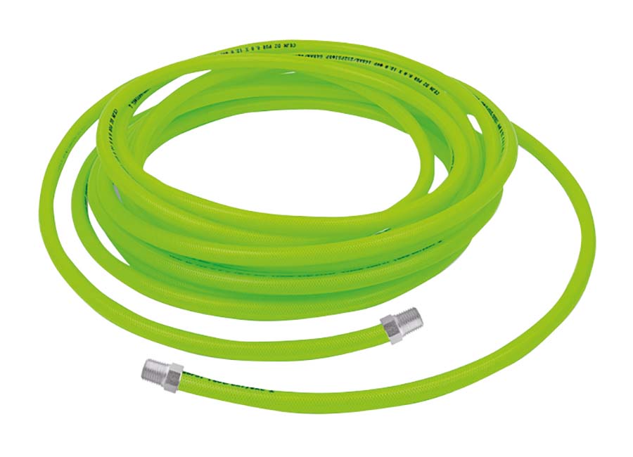 CEJN Straight Braided Hi&#45;Vis Ester&#45;based PUR hose with 1&#47;4&#34; BSPT Fittings &#45; 10 Metre Coils