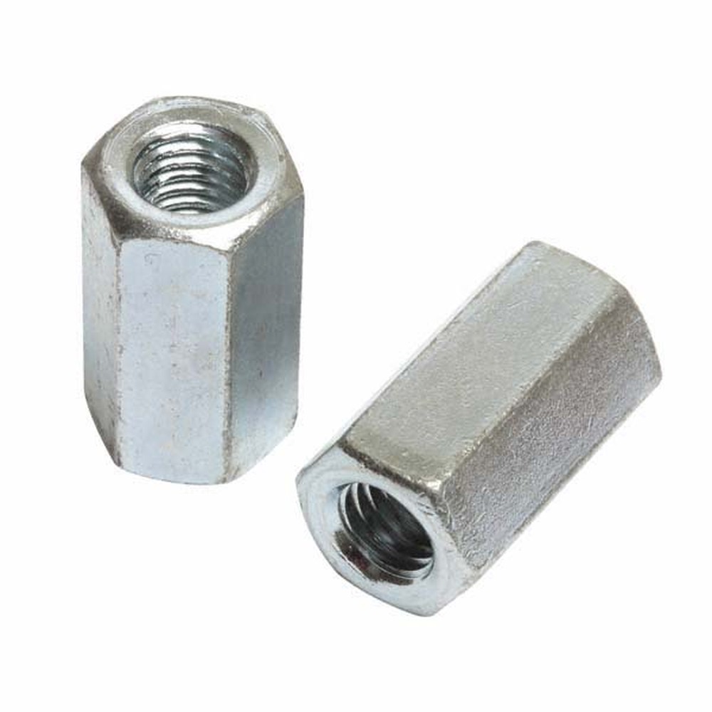 M12 Studding Connector (x100 Qty) - Bright Zinc Plated