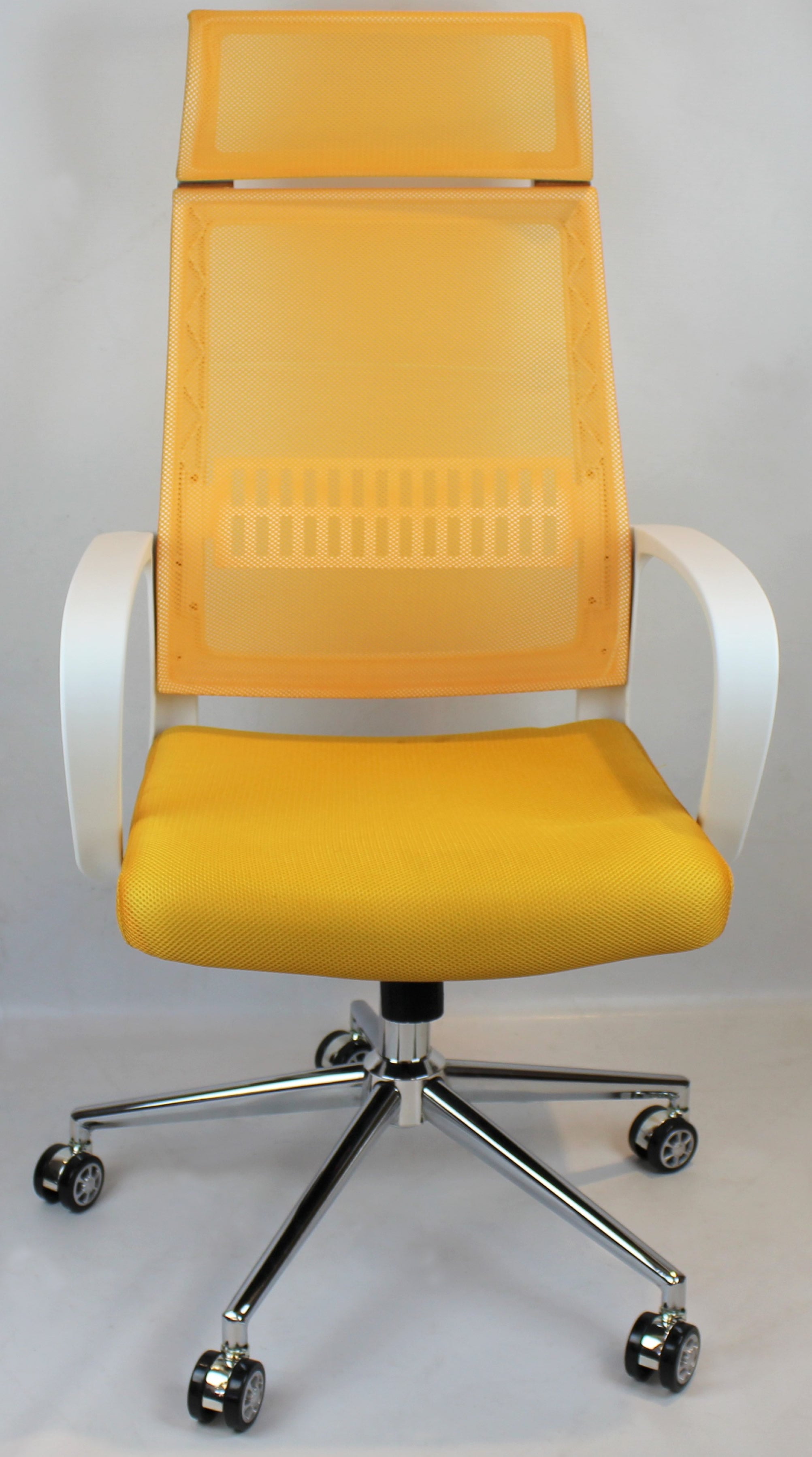 Modern Office Chair with Yellow Mesh - DH-086 North Yourkshire