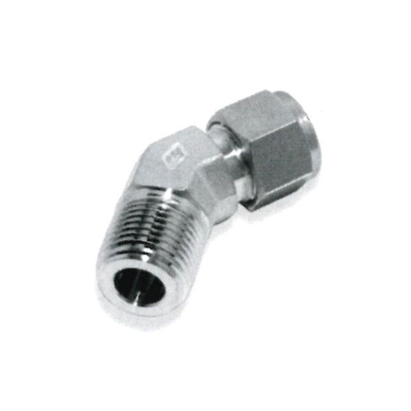 3/4" Hy-Lok x 3/4" NPT 45° Male Elbow 316 Stainless Steel