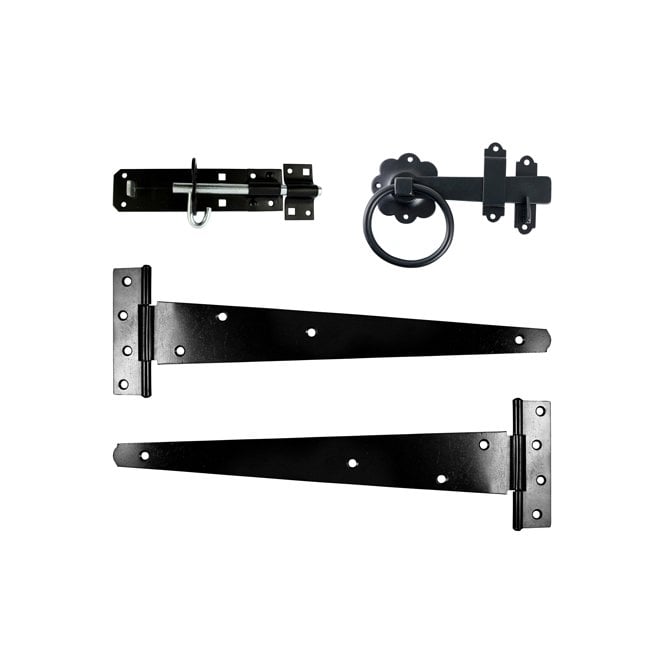 Side Gate Kit - Ring Latch Black