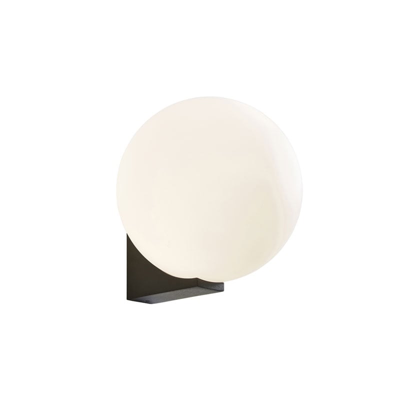 Forum Thiva Bathroom Wall Light G9 Textured Black/Opal