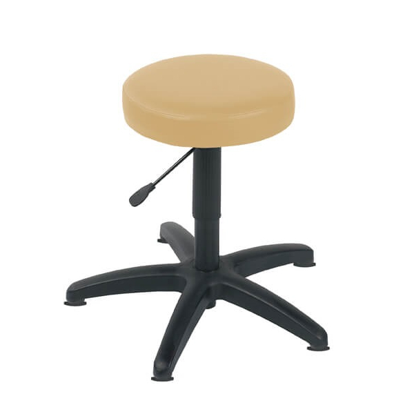 Gas Lift Examination Stool with Glides - Beige