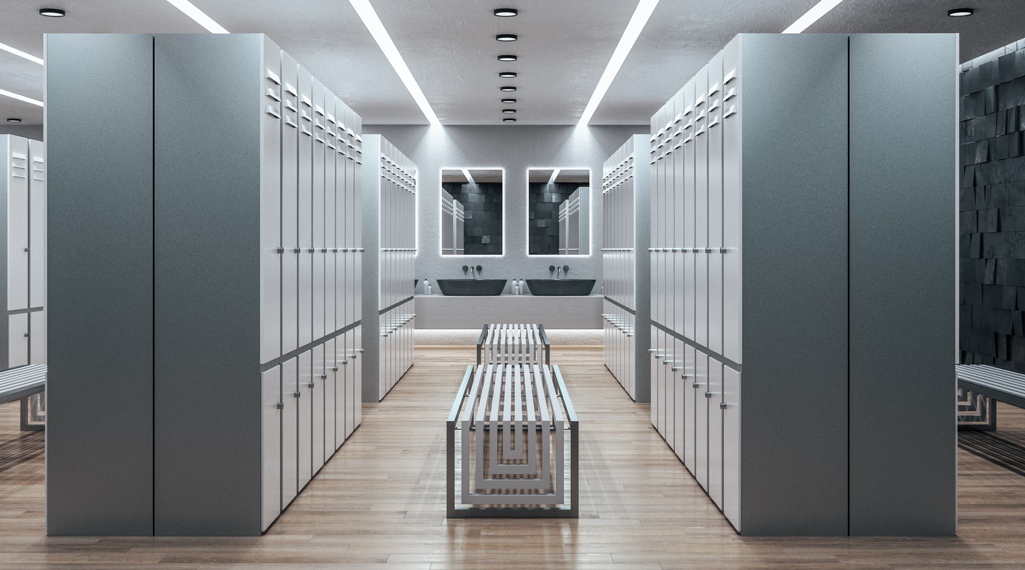 High-Quality Lockers And Benching For Changing Rooms