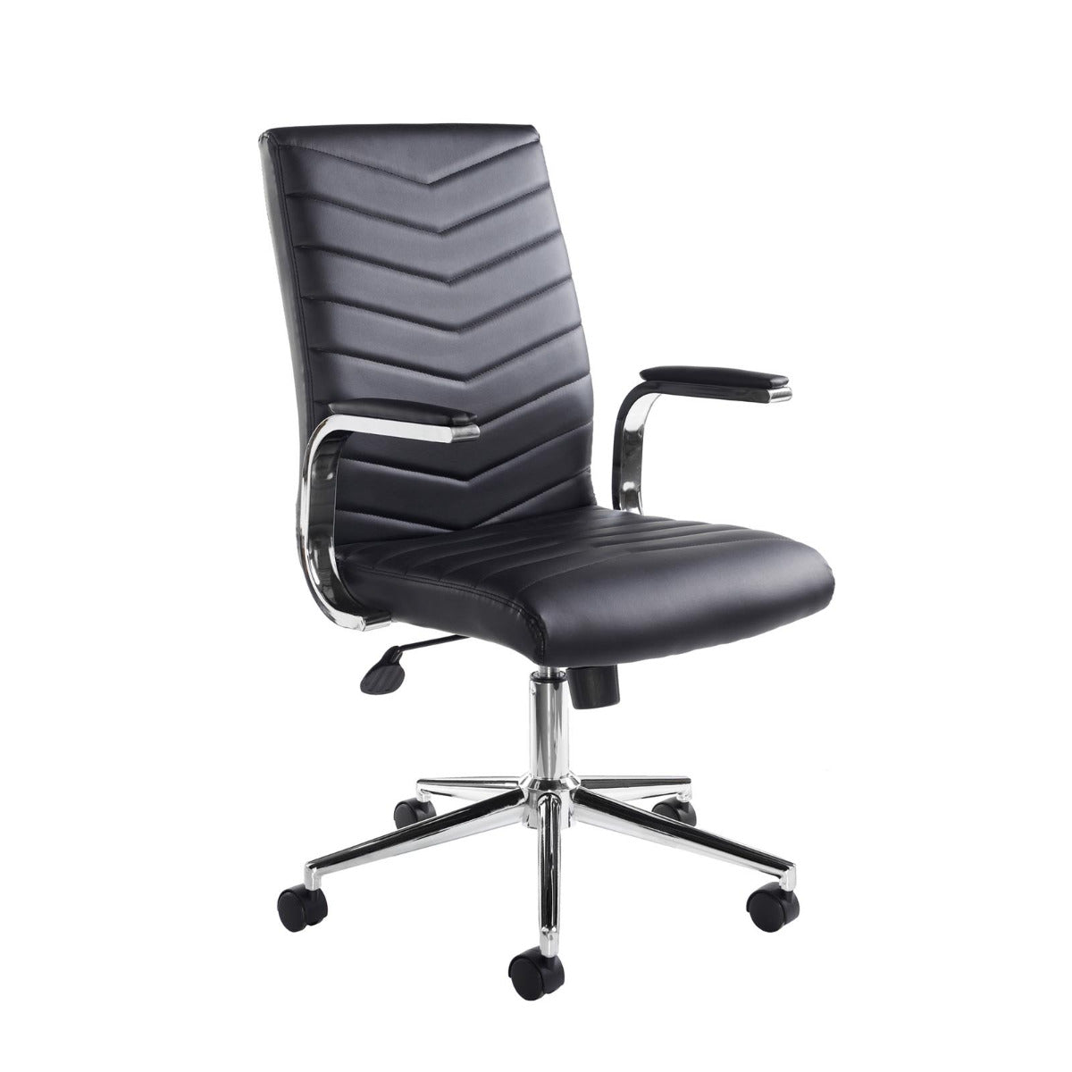 Martinez Black Faux Leather Office Chair UK