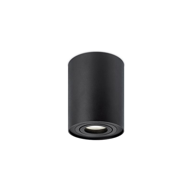 JCC Round Surface Mount Tiliable GU10 Downlight Black