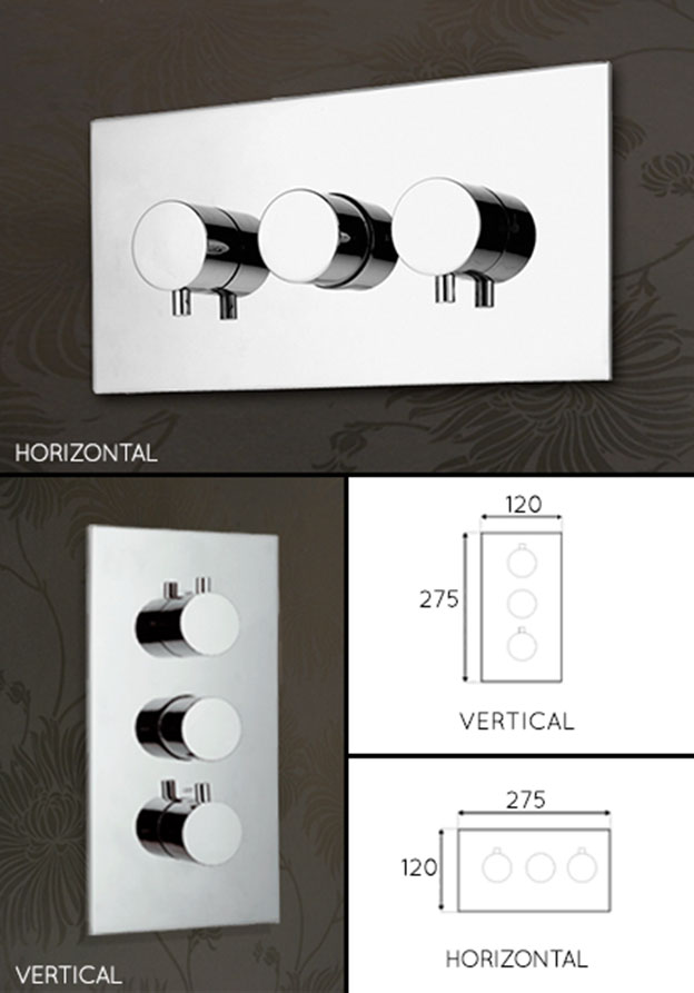 Fresh 2 or 3 Way Thermostatic Shower Valve (47P)