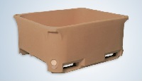 UK Suppliers Of Dolav Pallet Box - Solid with skids (1200x1000x740mm) For The Retail Sector