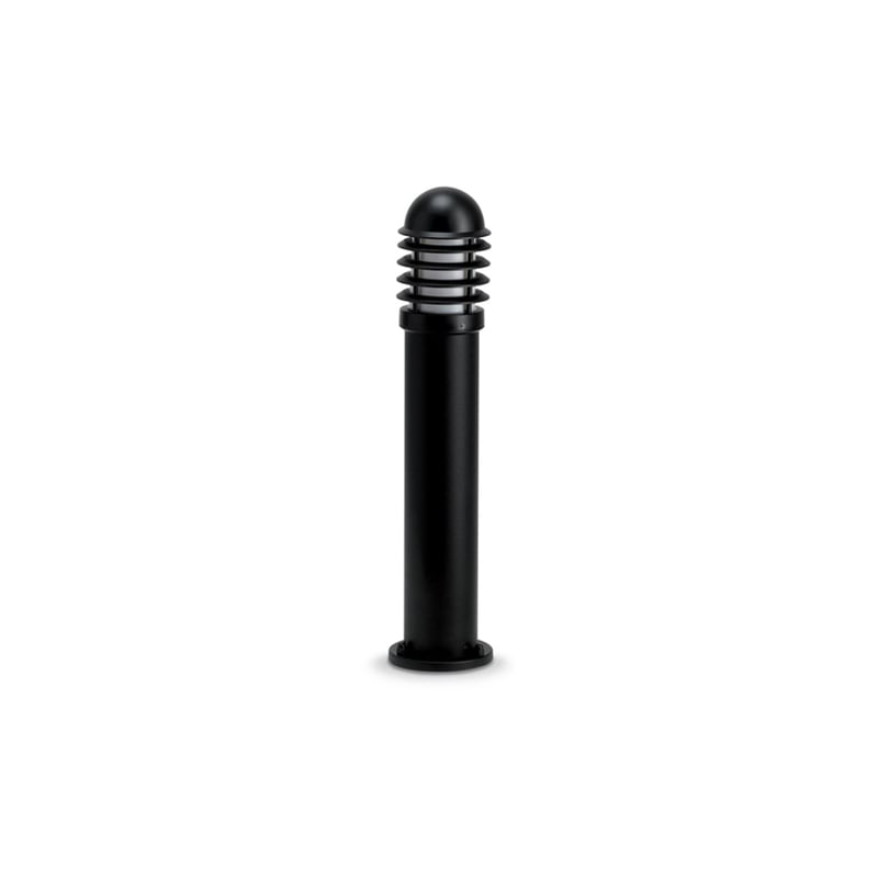 JCC NiteLED Mains Medium Louvred E27 Bollard Black