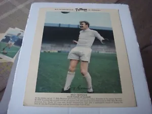 Football Billy Bremner - Leeds And Scotland Portrait 10" X 8" Typhoo Tea Card