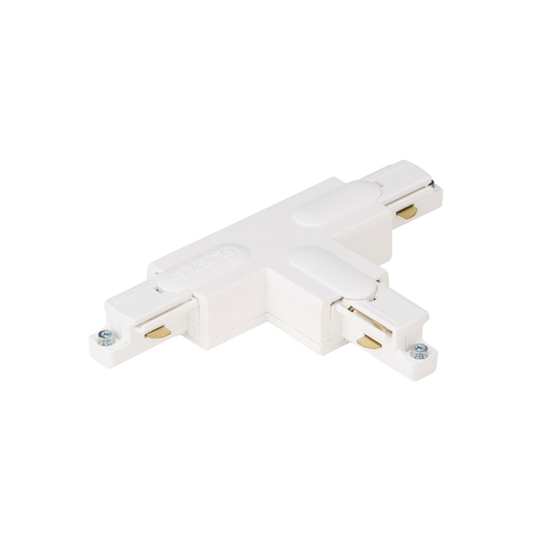 Aurora Single Circuit Track T Connector Inside Left White