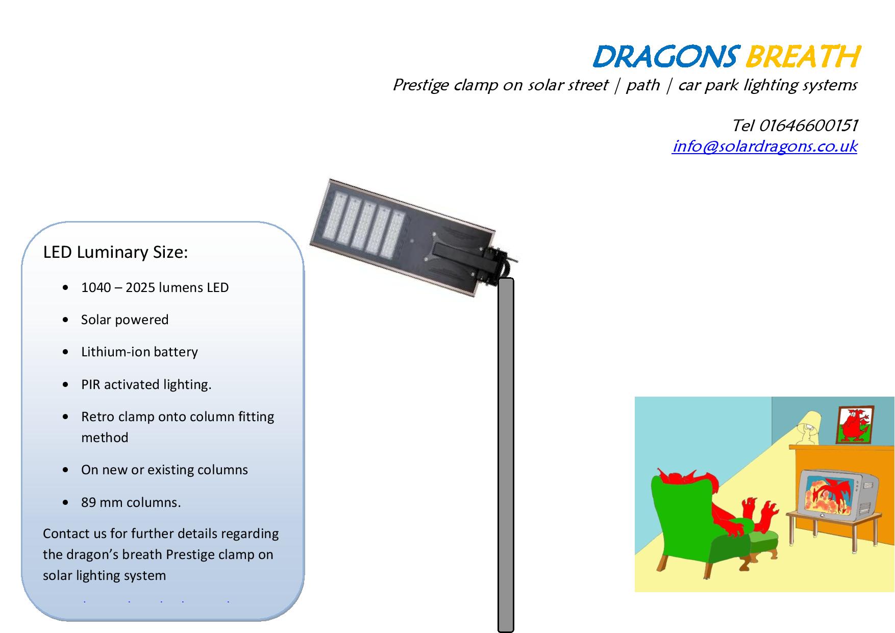 Retrofit Solar Powered Lighting System