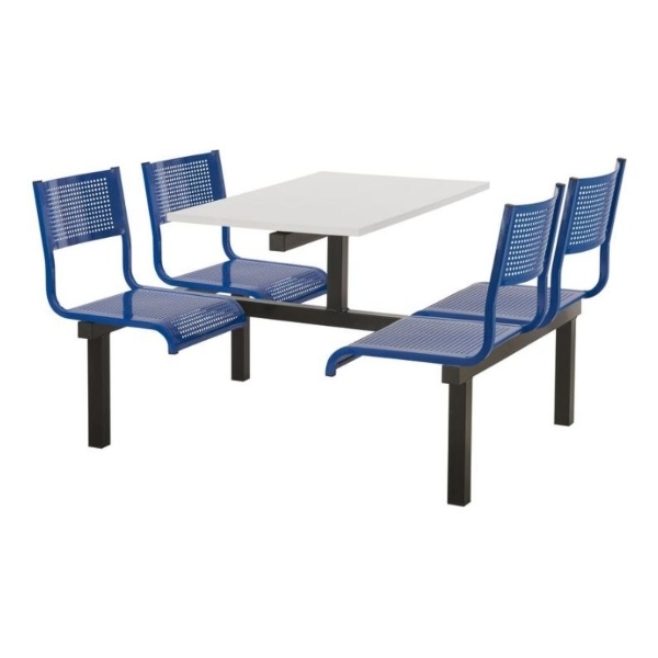 CU93 - 4-Seater Barrett Canteen Unit - 2 Way Access, Blue, White