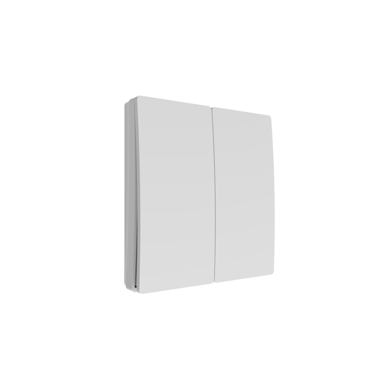 Forum Konect Kinetic Wall Switch 2 Gang Matt White IP65