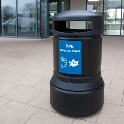 High Quality Plaza&#174; PPE Litter Bin