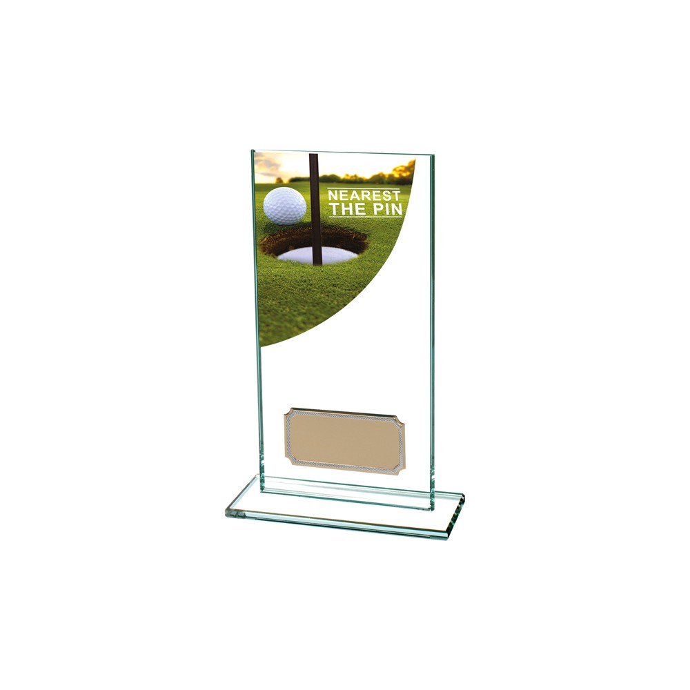 Suppliers Of Colour Curve Glass Golf Award - 5 sizes Hertfordshire