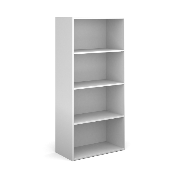 Contract Bookcase with 3 Shelves - White