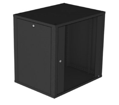 MCB-WB-E450-18U 18U Wall Box 450 mm deep with removable sides. Colour Black ( 19&#34; Wall Cabinet )