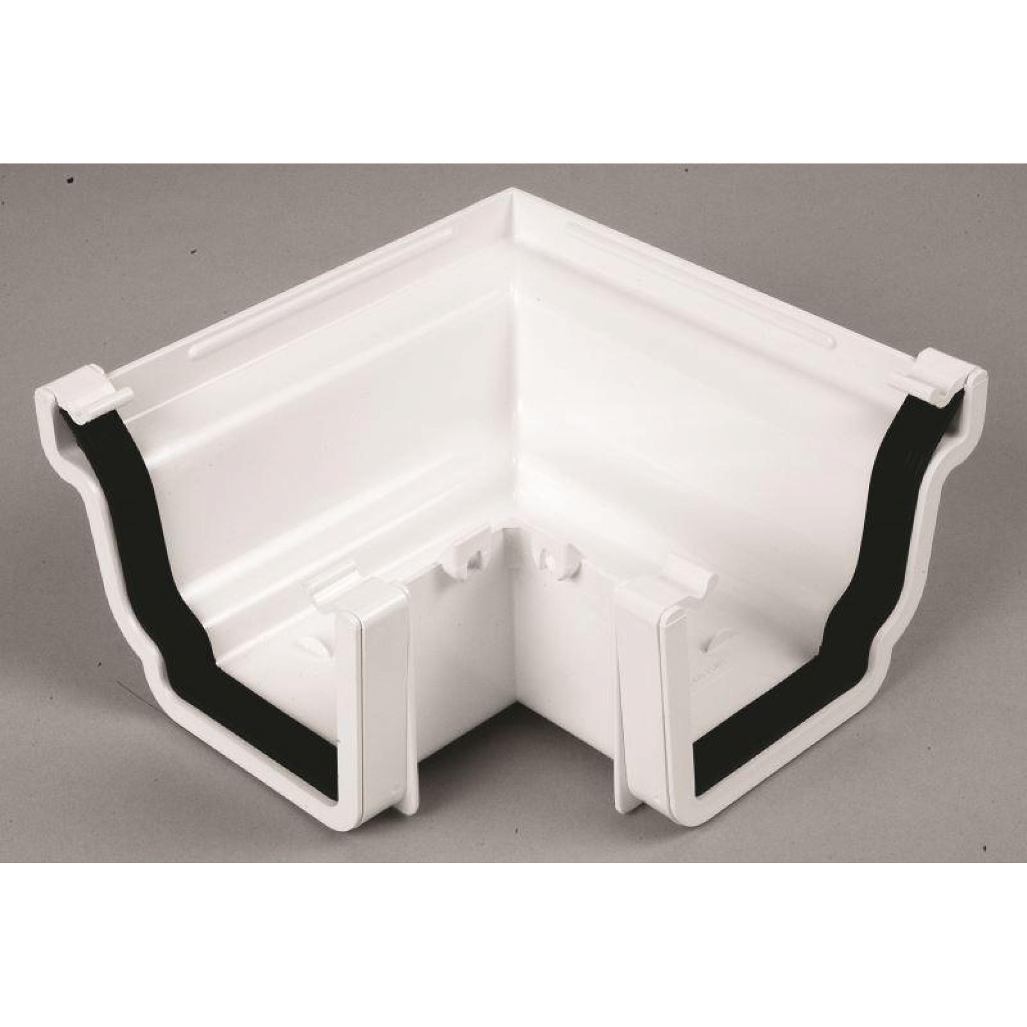 White Ogee Gutter External 90 Degree Angle