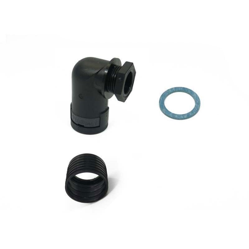 PMA BVWVM162 - 20 Conduit Connector Black Colour 90 Degree Elbow Connector Type 16mm