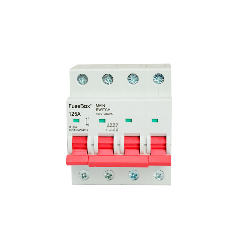 FuseBox 4 Pole Main Switch 125A