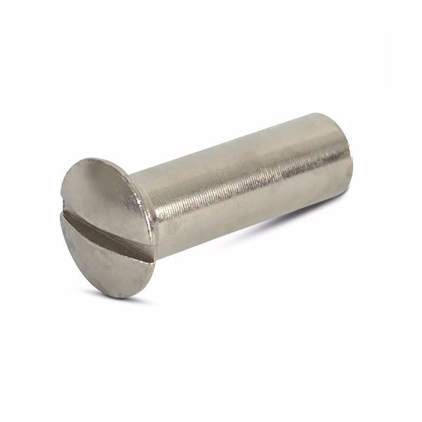 M4 x 20mm Nickel Slot Raised CSK Sleeve Nut