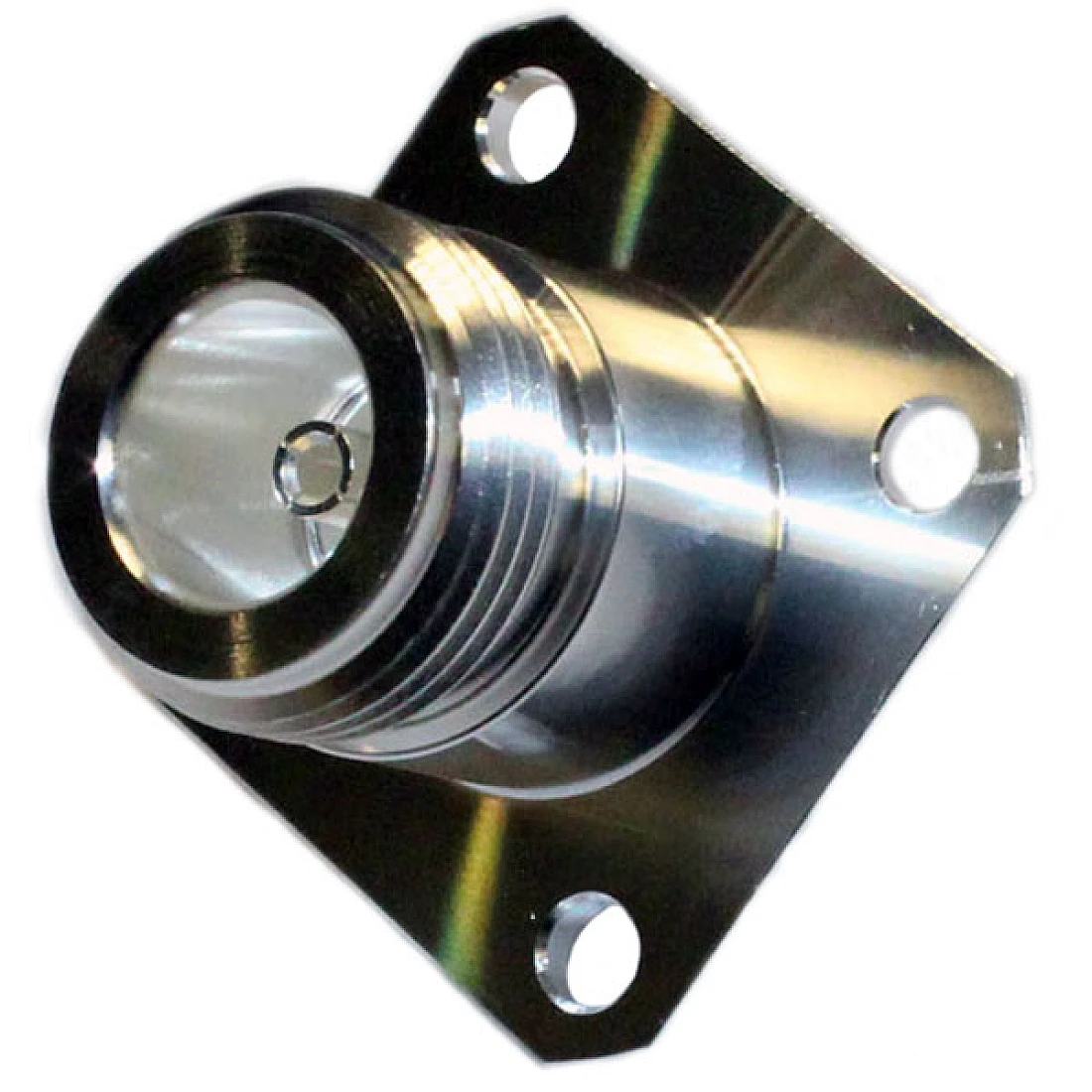 NPAJSS50SS N Panel Jack Solder Spill 50 Ohm 4 HOLE FIXING SILVER PLATED