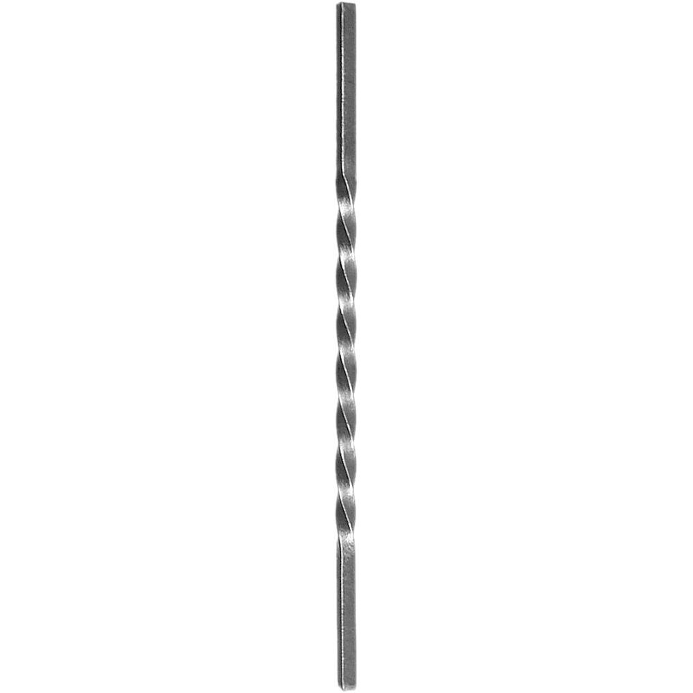 Bar - Height 500mm Single TwistSmooth - 12mm Square Bar