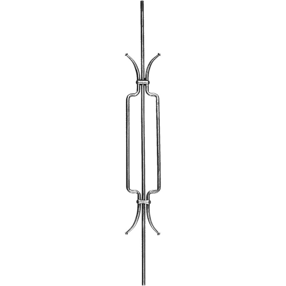 Decorative Bar  - H 1000 x L 120mmSmooth - 14mm Round Bar