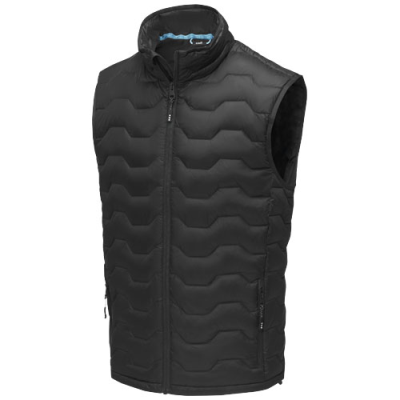 EPIDOTE MENS GRS RECYCLED THERMAL INSULATED DOWN BODYWARMER in Solid Black.