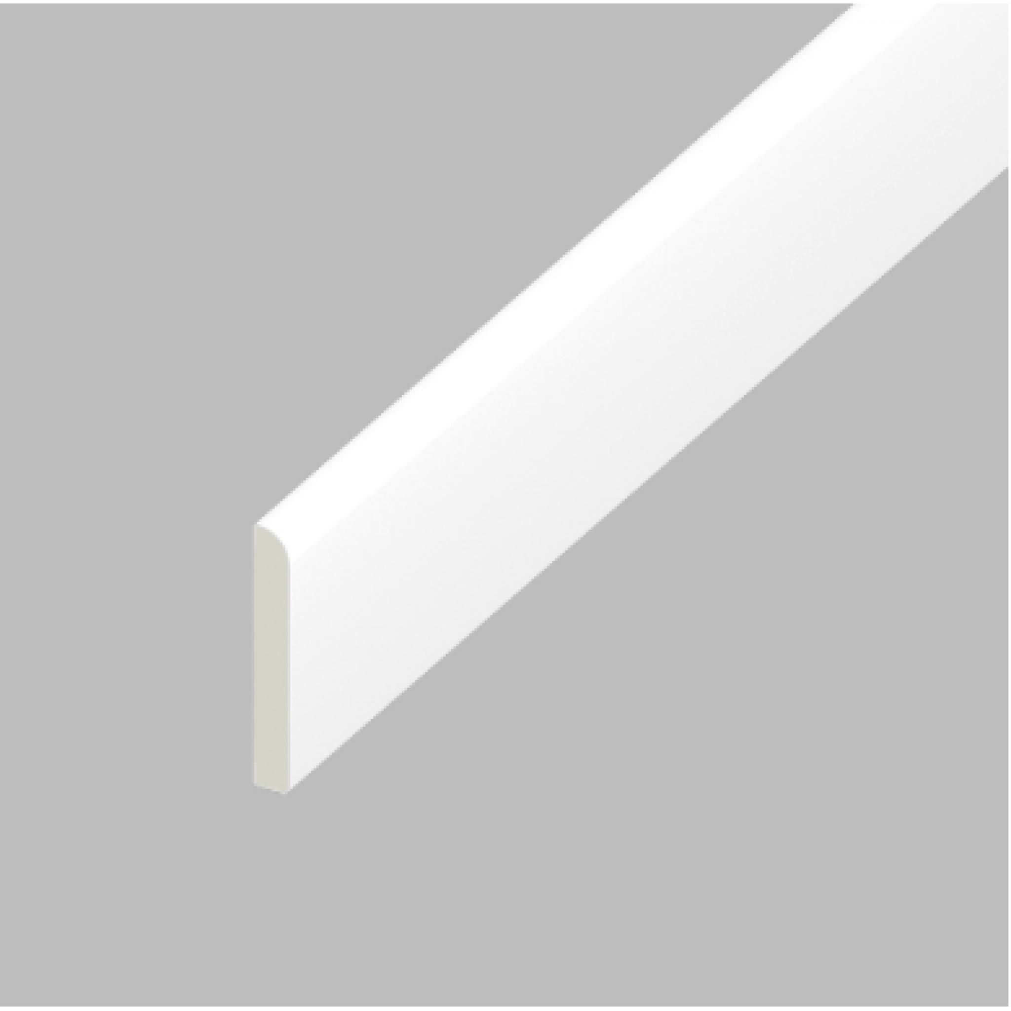 White PVC Flat Back Architrave 65mm