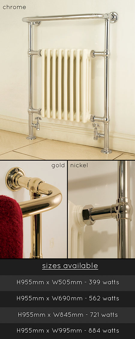 Edwardian Traditional Towel Radiator (57G)