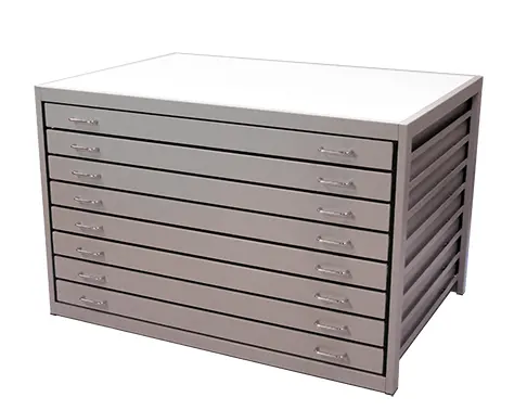 Durable Plan Chests With Low Friction Runners