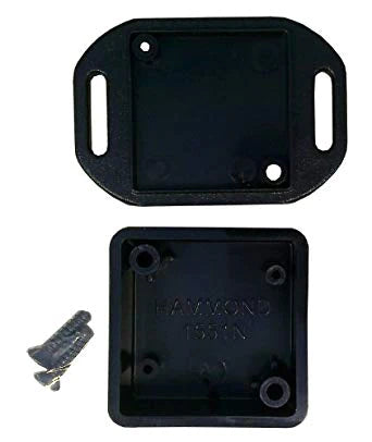 Suppliers Of 35 X 35 X 15mm Miniature IP54 ABS Black Flanged Enclosure