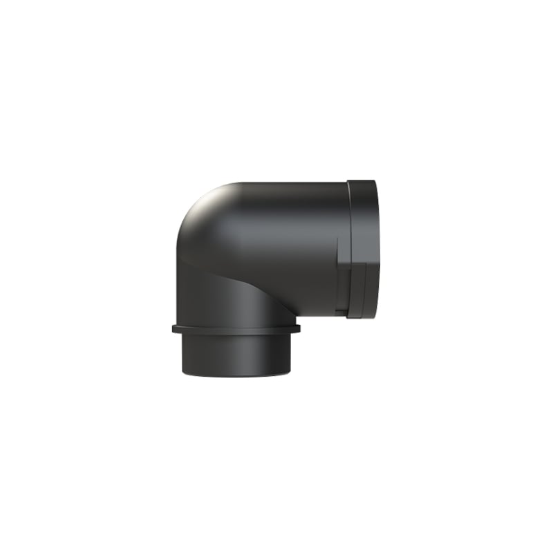 ABB ALWDM508 - 2 90 Degree Elbow Conduit Connector Black 50mm IP66