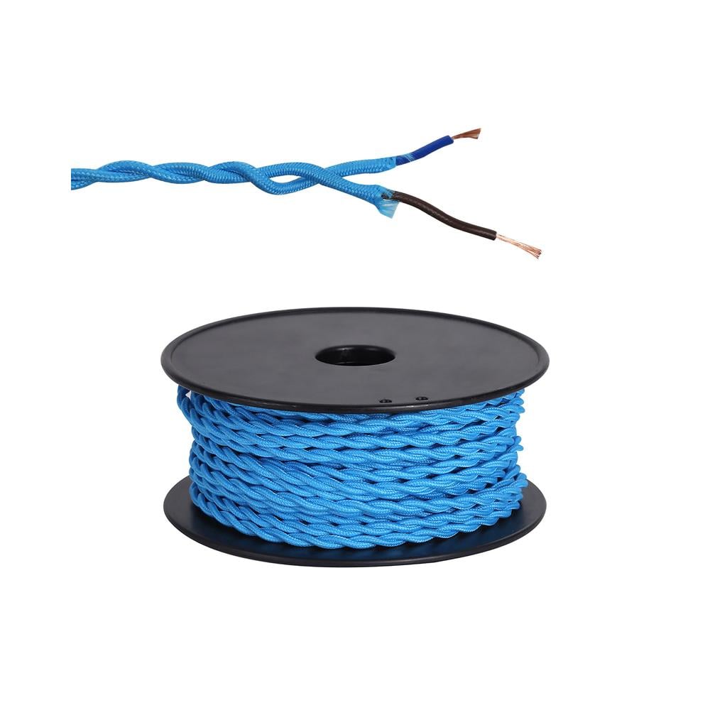 Luxuria Glorelle 25m Roll Blue Braided Twisted 2 Core 0.75mm Cable