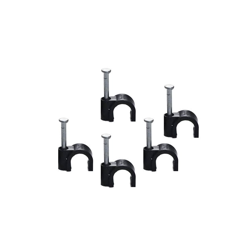 Cable Clips for Round Cable (Per 100)-6-Black