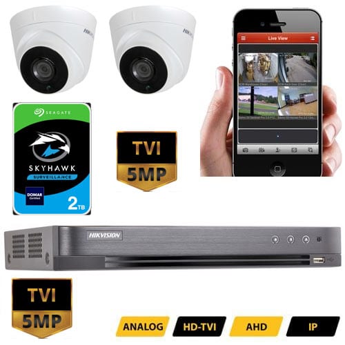 Hikvision Home CCTV Camera System HD-TVI 5MP