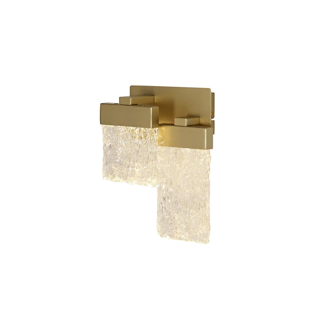 Luxuria Infiniti Switched Wall Light 2x4.5W LED 3000K Painted Brushed Gold