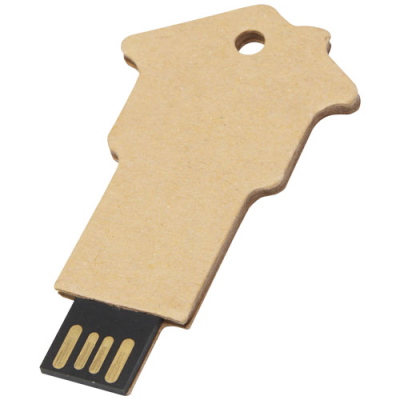 HOUSE-SHAPED RECYCLED PAPER USB 2.