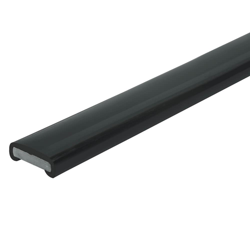 Plastic Handrail 40 x 8 - Gloss Black25 Metre Rolls