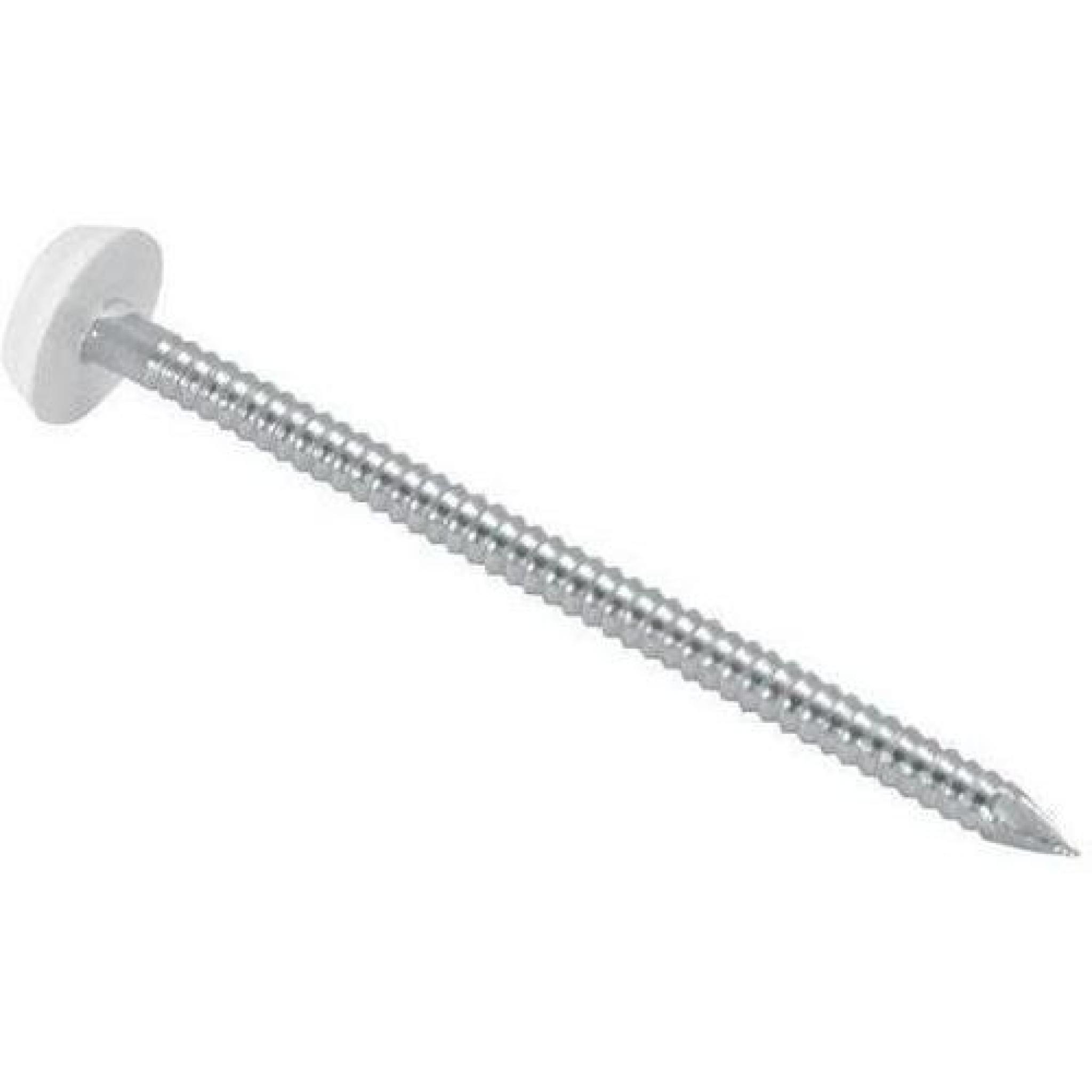 40mm White Soffit Poly Pins