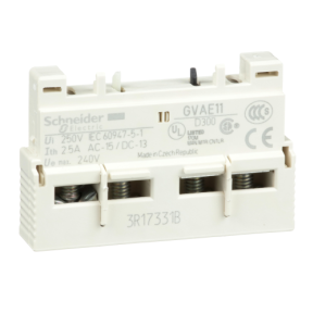 GVAE11 TeSys GV2 and GV3 - auxiliary contact - 1 NO + 1 NC