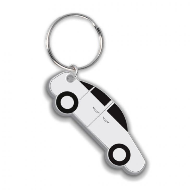 Recycled Car Shape Keyring