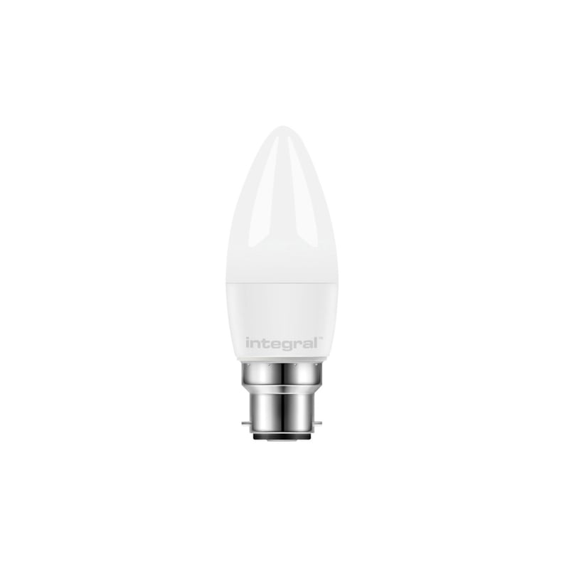 Integral B22 Non-Dimmable Candle LED Lamp Frosted 5.5W 2700K