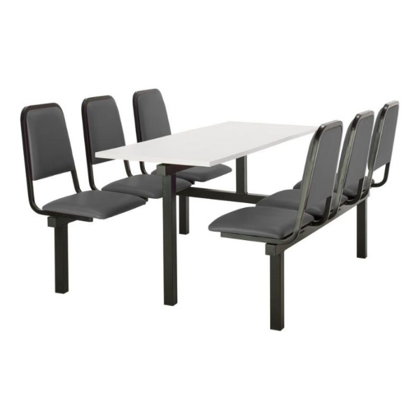 CU92 - 6-Seater Chester Canteen Unit - 2 Way Access, Grey, White