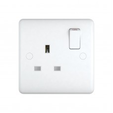 13A Switched Sockets, 1 Gang, DP, wall fitting ST2012