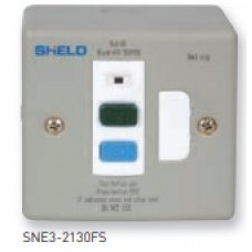 13A Fused Spur Units, Metal,SNE3 2130FS Unswitched with RCD
